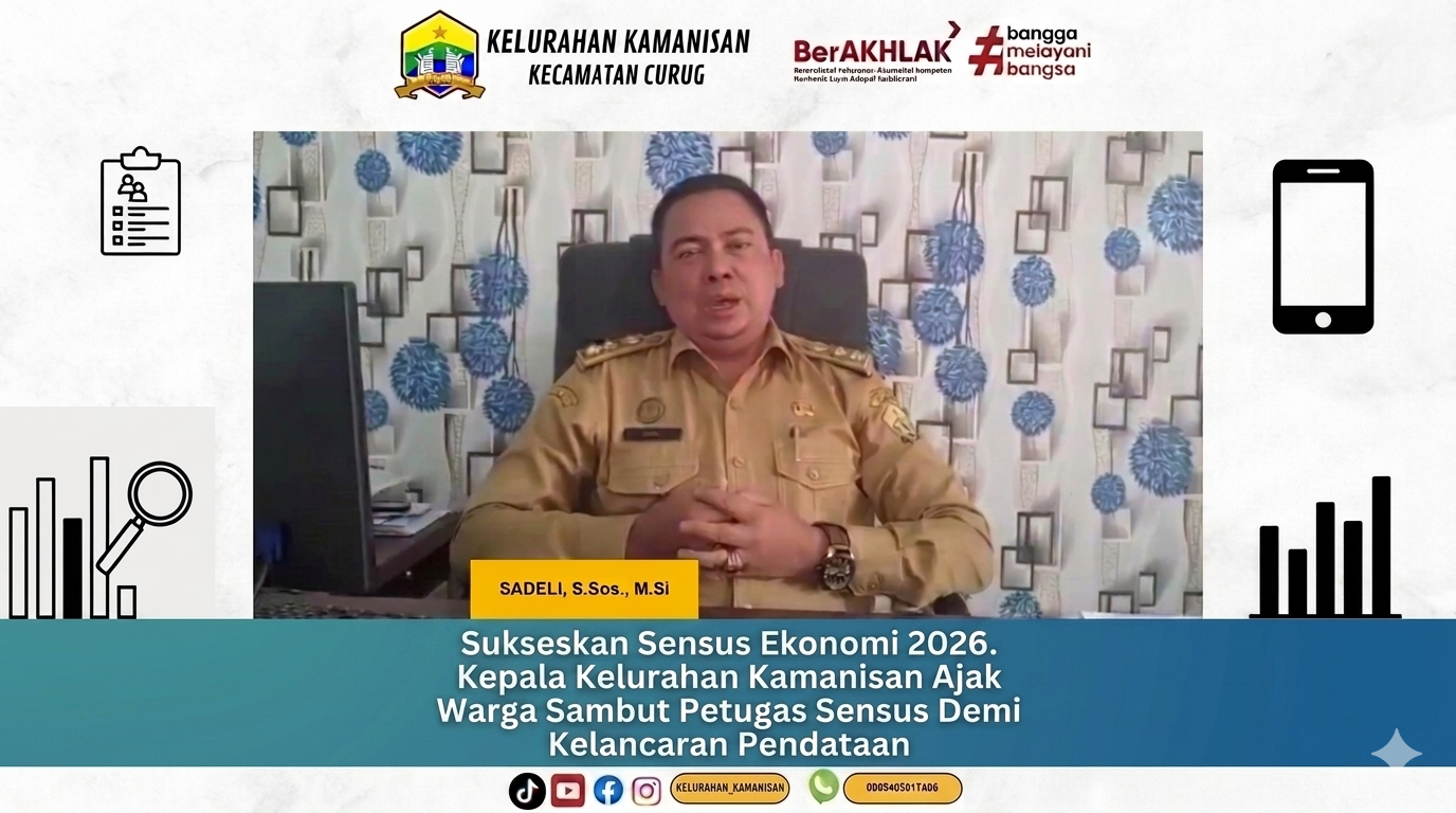 LURAH KAMANISAN DUKUNG SENSUS EKONOMI TAHUN 2026